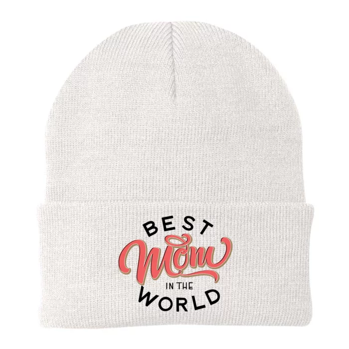 Best Mom In The World Cute Mother's Day Knit Cap Winter Beanie