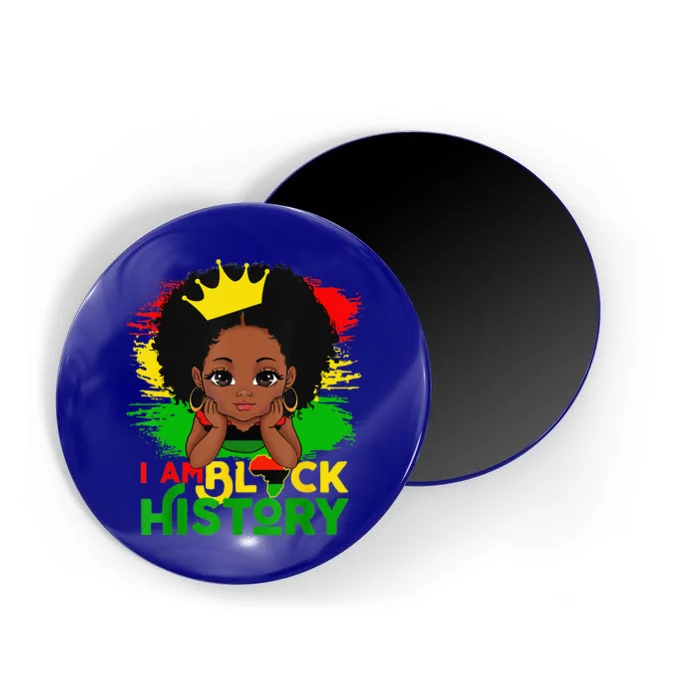 Black Melanin I Am Black History BHM Black Pride Magnet