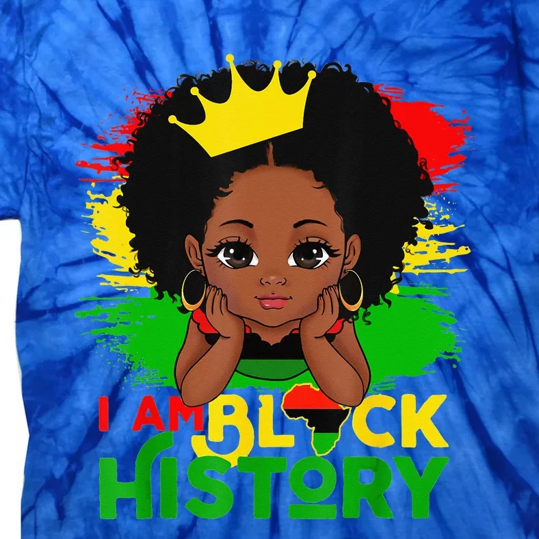 Black Melanin I Am Black History BHM Black Pride Tie-Dye T-Shirt