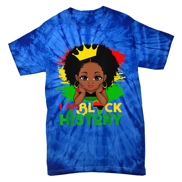 Black Melanin I Am Black History BHM Black Pride Tie-Dye T-Shirt