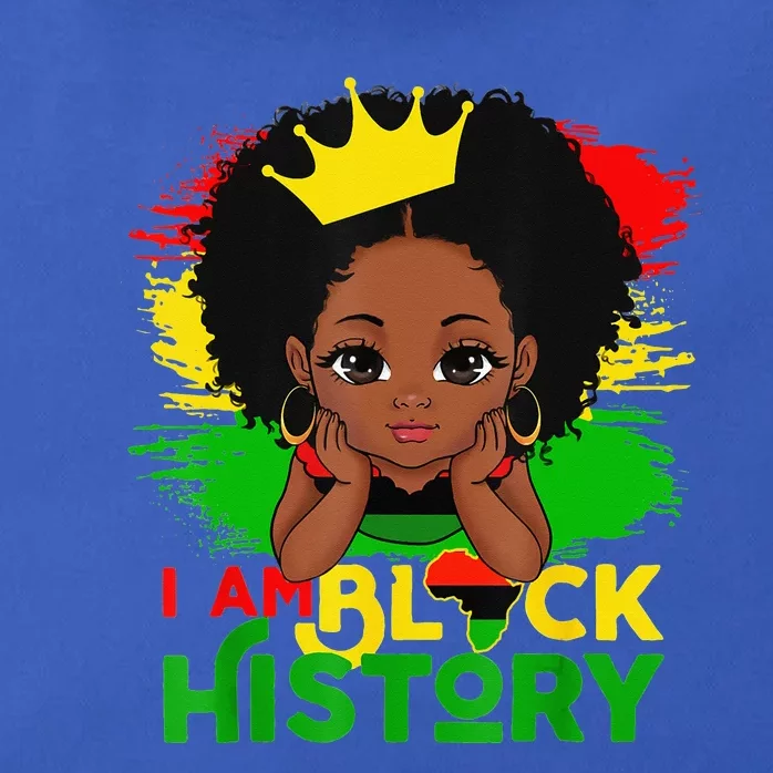 Black Melanin I Am Black History BHM Black Pride Zip Tote Bag