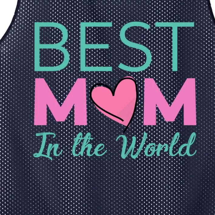 Best Mom in the World - for mom Mesh Reversible Basketball Jersey Tank