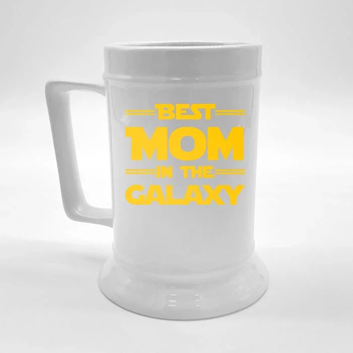 Best Mom In The Galaxy Front & Back Beer Stein