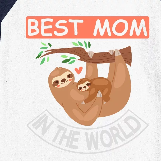 Best Mom In The World Baseball Sleeve Shirt