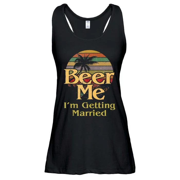 Beer Me Im Getting Married Groom Bride Bachelor Party Gift Ladies Essential Flowy Tank