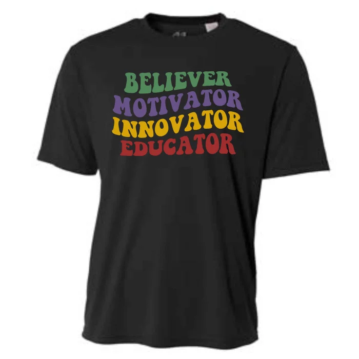 Believer Motivator Innovator Educator Cooling Performance Crew T-Shirt