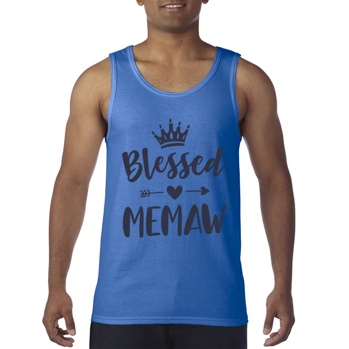 Blessed Memaw Idea From Grand Cute Mothers Day Memaw Cool Gift Tank Top