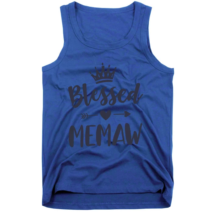 Blessed Memaw Idea From Grand Cute Mothers Day Memaw Cool Gift Tank Top