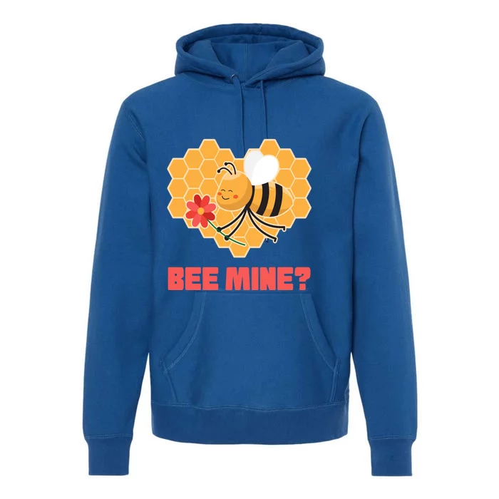 Bee Mine? I Valentine's Day Couples In Love Rotic Bees Cool Gift Premium Hoodie