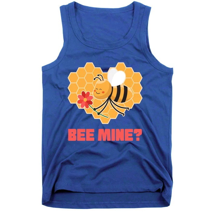 Bee Mine? I Valentine's Day Couples In Love Rotic Bees Cool Gift Tank Top