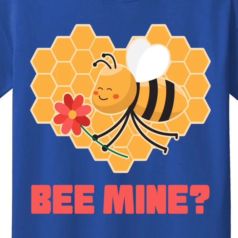 Bee Mine? I Valentine's Day Couples In Love Rotic Bees Cool Gift Kids T-Shirt