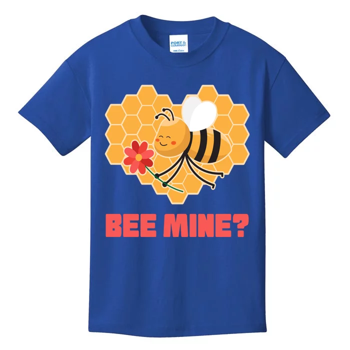 Bee Mine? I Valentine's Day Couples In Love Rotic Bees Cool Gift Kids T-Shirt