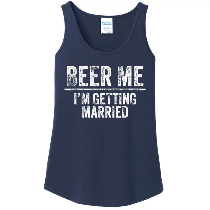 Beer Me Im Getting Married Groom Groomsmen Funny Bachelor Ladies Essential Tank