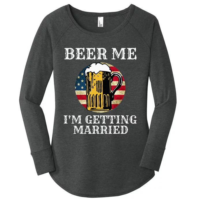 Beer Me I'm Getting Married Groom Grooms USA Women's Perfect Tri Tunic Long Sleeve Shirt