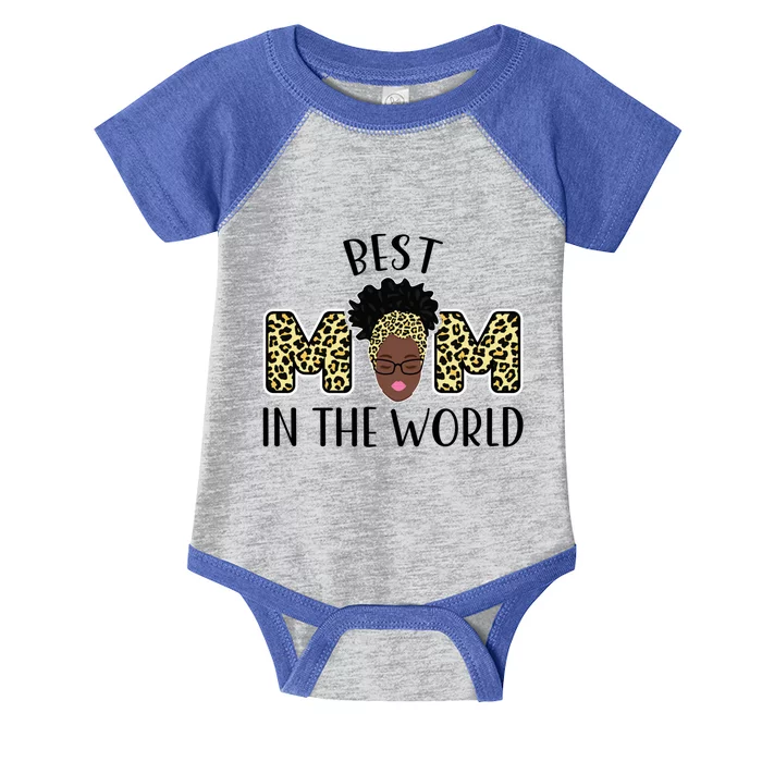 Best Mom In The World Grandmother Funny Gift Infant Baby Jersey Bodysuit