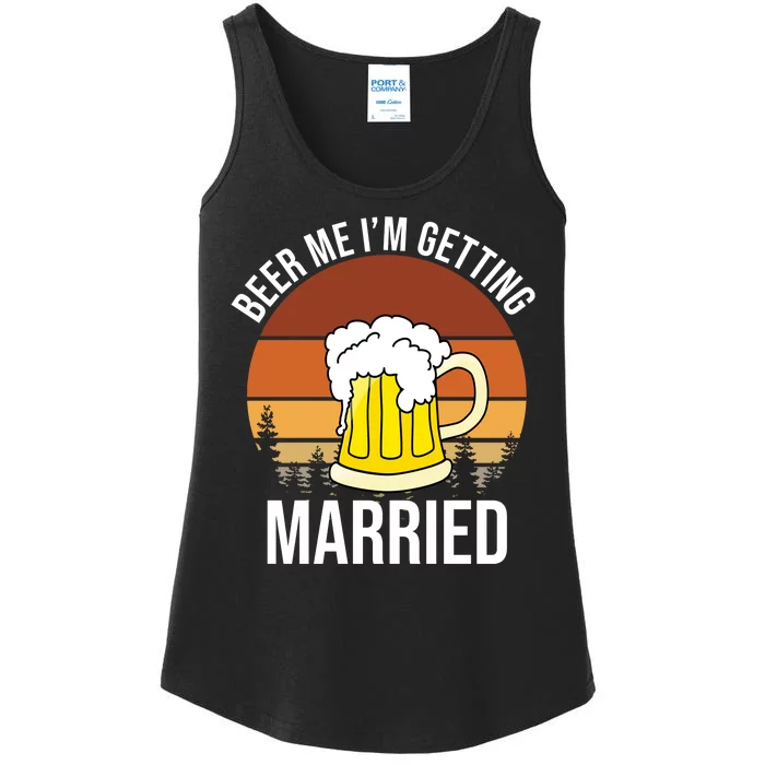 Beer Me I'm Getting Married Ladies Essential Tank