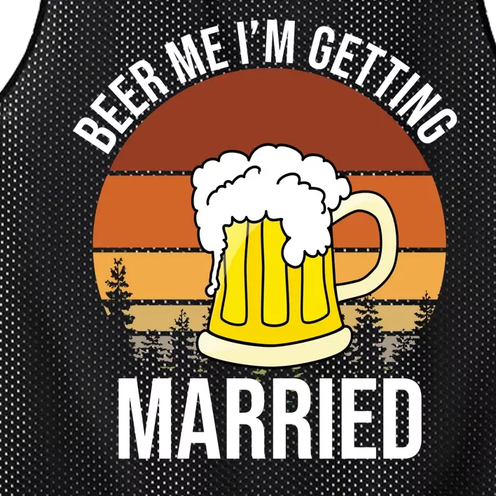 Beer Me I'm Getting Married Mesh Reversible Basketball Jersey Tank