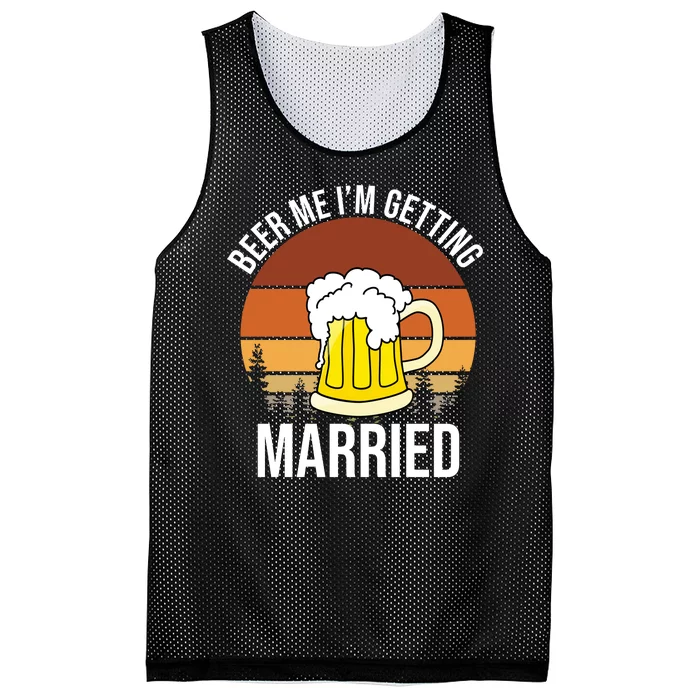 Beer Me I'm Getting Married Mesh Reversible Basketball Jersey Tank