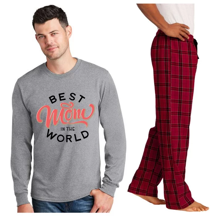 Best Mom In The World Gift Long Sleeve Pajama Set