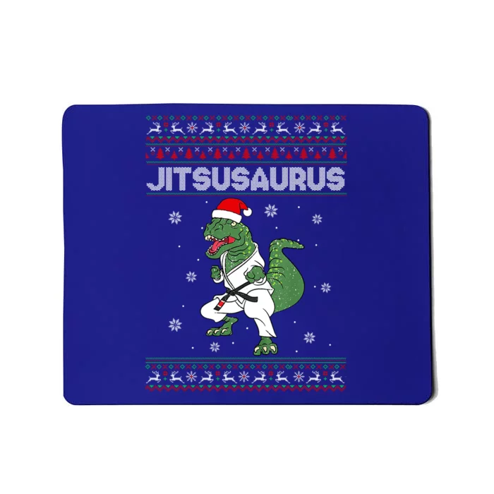 Brazilian Mma Jiu Jitsu Jitsusaurus Dinosaurs Ugly Christmas Great Gift Mousepad