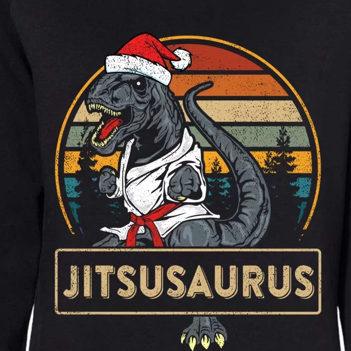 Brazilian Mma Jiu Jitsu Jitsusaurus Dinosaurs Christmas Gift Womens California Wash Sweatshirt