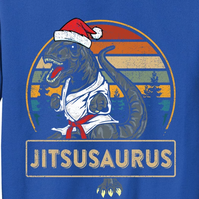 Brazilian Mma Jiu Jitsu Jitsusaurus Dinosaurs Christmas Gift Tall Sweatshirt