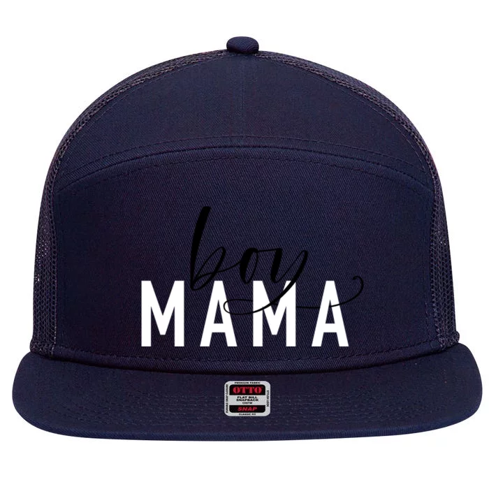 Boy Mama Jlz111 Gift 7 Panel Mesh Trucker Snapback Hat