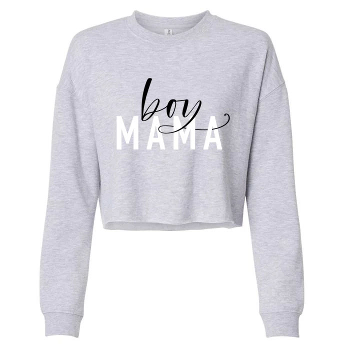 Boy Mama Jlz111 Gift Cropped Pullover Crew