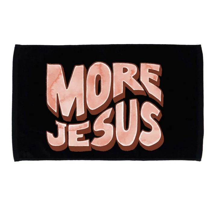 Bold More Jesus Christian Uplifting Devoted Graphic Microfiber Hand Towel