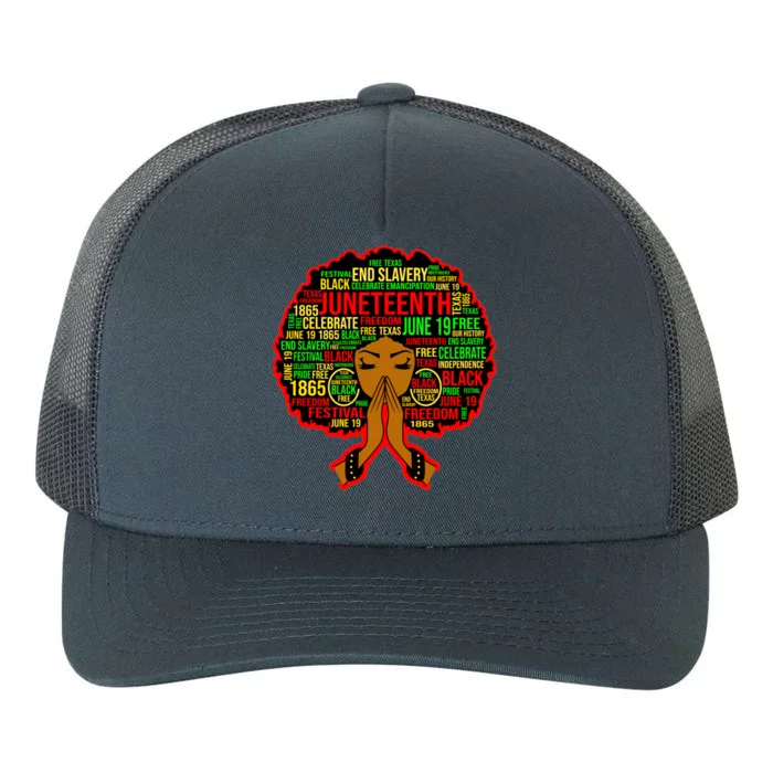 Black Magic Juneteenth Power Celebrate Freedom Fun Meaningful Gift Yupoong Adult 5-Panel Trucker Hat