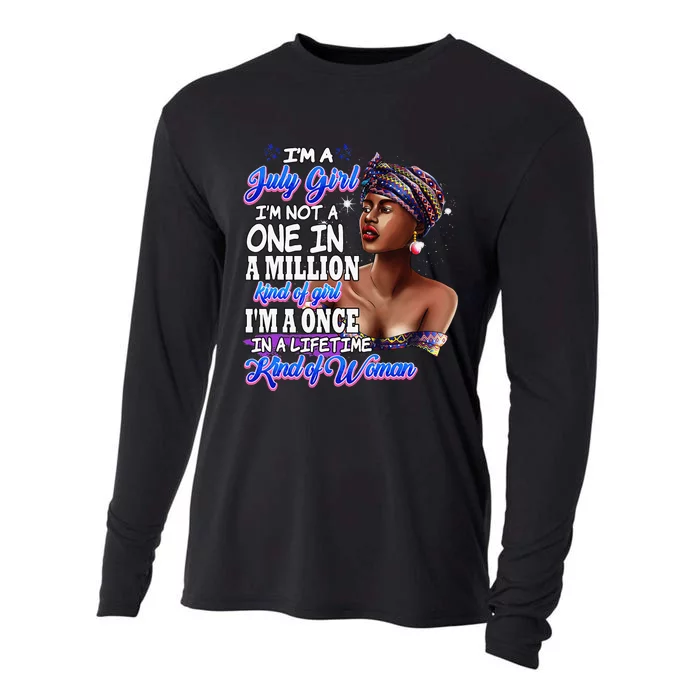 Birth Month July Women Birthday Cooling Performance Long Sleeve Crew