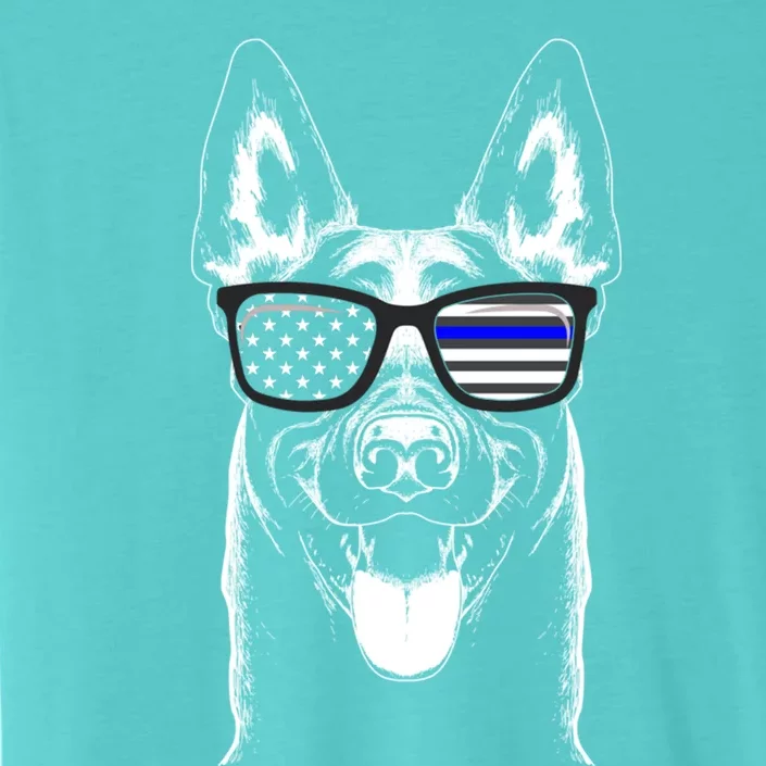 Belgian Malinois K9 Unit Thin Blue Line Flag Police Gift Cute Gift ChromaSoft Performance T-Shirt