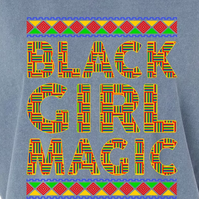 Black Magic Kente Afro Juneteenth Black History Month Gift Garment-Dyed Women's Muscle Tee