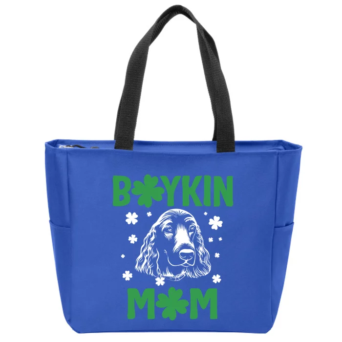 Boykin Mom Kin Spaniel Hunting Dog Mama St Patricks Day Gift Zip Tote Bag