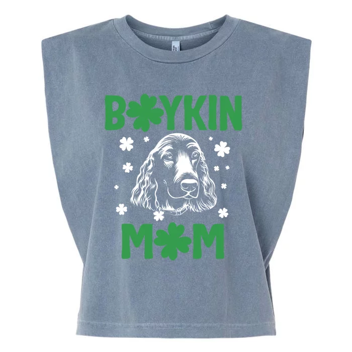 Boykin Mom Kin Spaniel Hunting Dog Mama St Patricks Day Gift Garment-Dyed Women's Muscle Tee