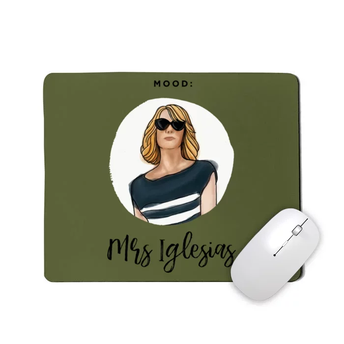 Bridesmaids Move Kristen Wiig Funny Mrs Iglesias Print Mousepad