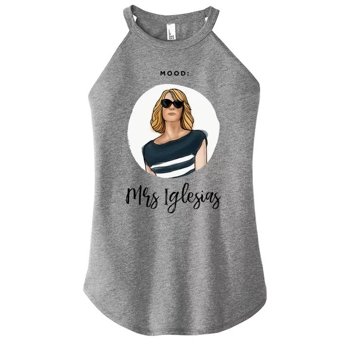 Bridesmaids Move Kristen Wiig Funny Mrs Iglesias Print Women’s Perfect Tri Rocker Tank