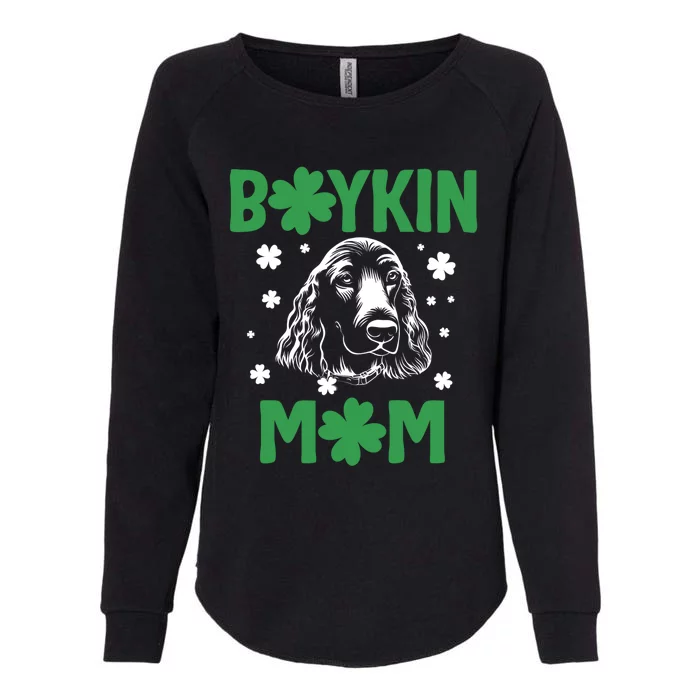 Boykin Mom Kin Spaniel Hunting Dog Mama St Patricks Day Gift Womens California Wash Sweatshirt