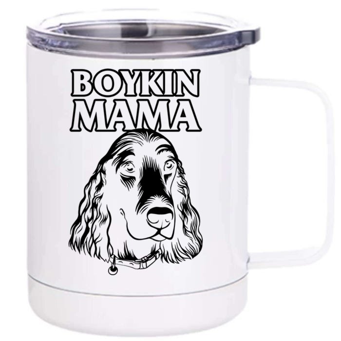 Boykin Mama Kin Spaniel Hunting Dog Mom Mothers Day Great Gift Front & Back 12oz Stainless Steel Tumbler Cup