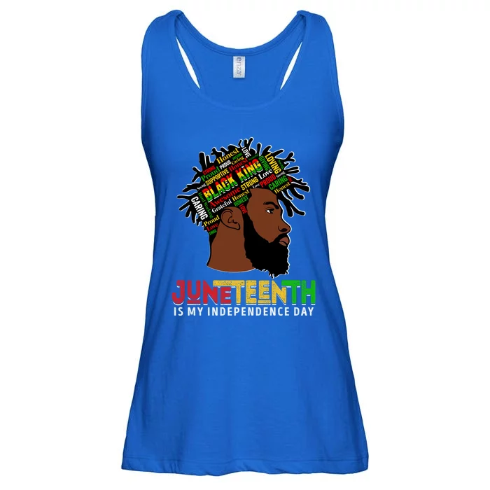 Black Melanin King Juneteenth Is My Independence Day Freedom Gift Ladies Essential Flowy Tank