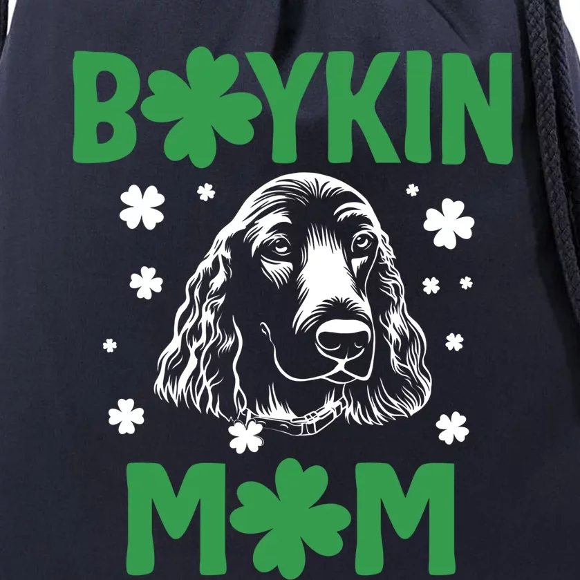 Boykin Mom Kin Spaniel Hunting Dog Mama St Patricks Day Gift Drawstring Bag