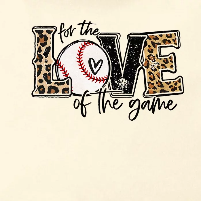 Baseball Mom Leopard For The Love Of The Game Baseball Zip Tote Bag