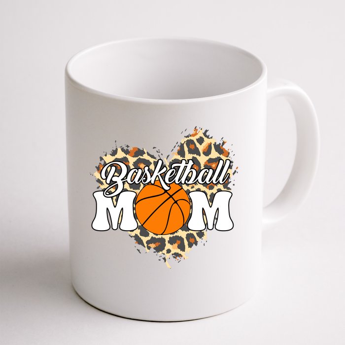 Basketball Mom Leopard Outfit Mother's Day Front & Back Coffee Mug