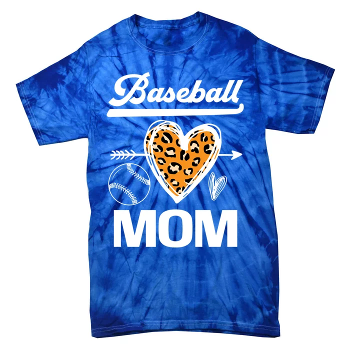 Baseball Mom Leopard Baseball Sport Proud Family Party Meaningful Gift Tie-Dye T-Shirt