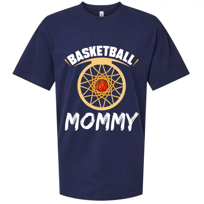 Basketball Mommy Lover Player Hobby Basketballer Mom Mother Gift Sueded Cloud Jersey T-Shirt