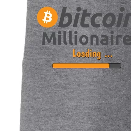 Bitcoin Millionaire Loading, Funny Bitcoin, Cryptocurrency, Bitcoin Crypto Doggie 3-End Fleece Hoodie