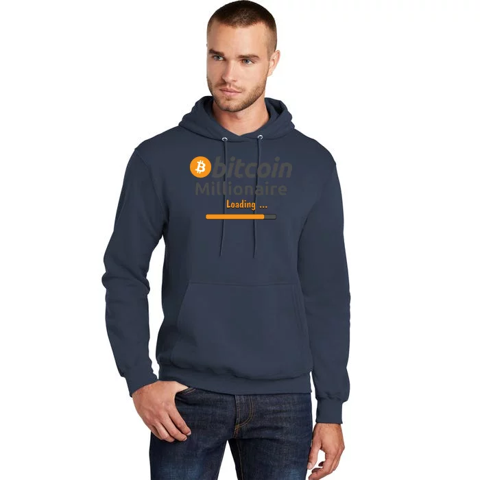 Bitcoin Millionaire Loading, Funny Bitcoin, Cryptocurrency, Bitcoin Crypto Tall Hoodie