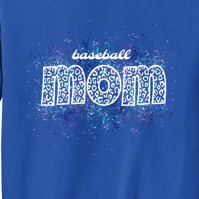 Baseball Mom Leopard Print Proud Baseball Mom Biggest Fan Cute Gift Sweatshirt