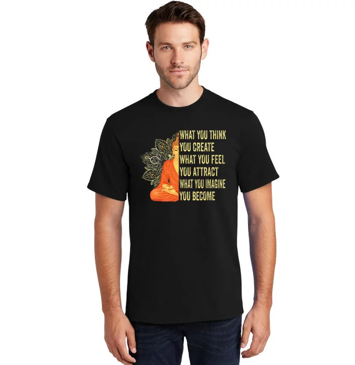 Buddha Meditation Law Of Attraction Tall T-Shirt