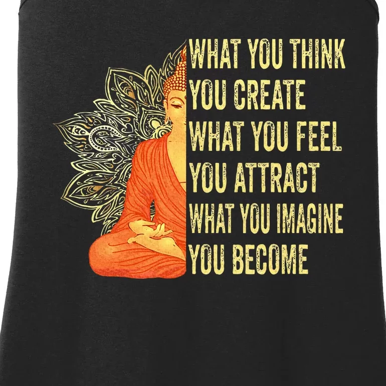 Buddha Meditation Law Of Attraction Ladies Essential Tank